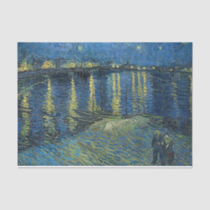 Mousseline Nuit étoilée sur le papier découpage Rhône