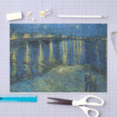 Mousseline Nuit étoilée sur le papier découpage Rhône (Artisanat)