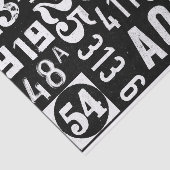 Mousseline Numéros papier pour le découpage et le collage des (Détail)