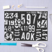 Mousseline Numéros papier pour le découpage et le collage des (Artisanat)
