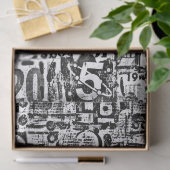 Mousseline Numéros Tissu ou papier découpage (Cadeau)