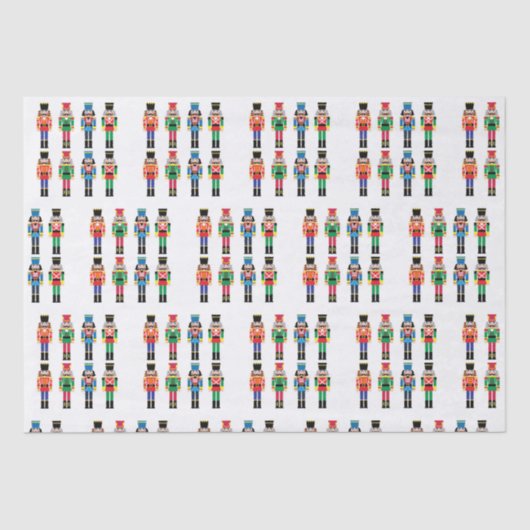 Mousseline Nutcracker Motif de Noël papier de tissus (Recto)