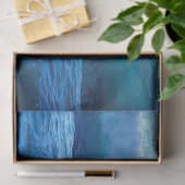 Mousseline Ocean Blue Wave 4 20x30 Papier Tissu de découpage (Cadeau)