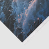 Mousseline Ocean Waves Sunset 20x30 Papier Tissu Découpage (Détail)