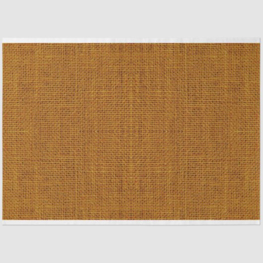 Mousseline  Ochre Burlap Texture Découpage papier de tissus (Recto)