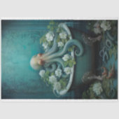 Mousseline Octopus dans la baignoire 5 Papier découpage (Recto)