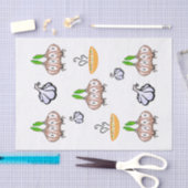 Mousseline Oignons en papier de tissus Chef ail (Artisanat)