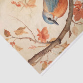 Mousseline Oiseau dans les fleurs 6 Papier de découpage (Détail)