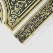 Mousseline Or architectural et papier découpage noir (Détail)