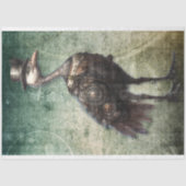 Mousseline Ostrich Steampunk 3 découpage papier (Recto)