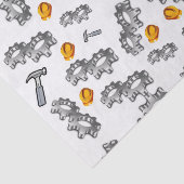 Mousseline Outils de charpentiers en papier décoratif (Détail)