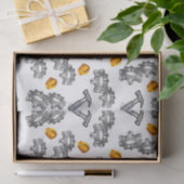 Mousseline Outils de charpentiers en papier décoratif (Cadeau)