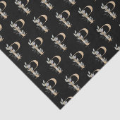 Mousseline P Monogramme papier de tissus floraux (Détail)