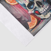Mousseline Paloma Tropical Drink Skull Decoupage Papier (Détail)