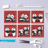 Mousseline Panda de Noël Pores de décantation ensemble papier (Artisanat)