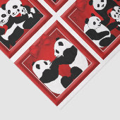 Mousseline Panda de Noël Pores de décantation ensemble papier (Détail)