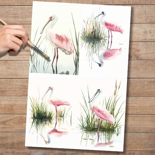 Mousseline Papier à cuillères Collage 2 Papier de découpage