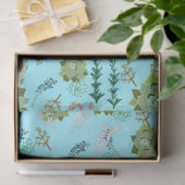 Mousseline Papier à envelopper Feuille plate de 3 (Cadeau)