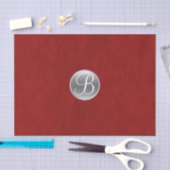 Mousseline Papier à lettres à monogramme initial chic glamour (Artisanat)