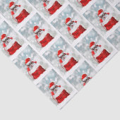 Mousseline Papier à mouchoir de Noël chihuahua (Détail)