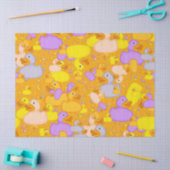 Mousseline PAPIER À PAPIER À Ducks-n-points-Style-1-Orange-TI (Artisanat)