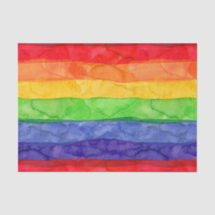 Mousseline Papier à papier arc-en-ciel Watercolor
