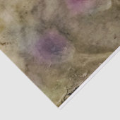 Mousseline Papier à papier de découpage floral vert pourpre é (Détail)