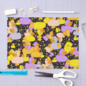 Mousseline PAPIER À PAPIER EN STYLE DE CANARD-N-POINTS-1-Noir (Artisanat)