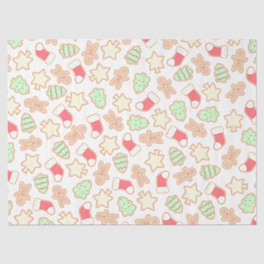 Mousseline Papier à papier pour biscuits de Noël (Recto)