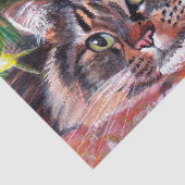 Mousseline Papier à papier pour chat de Noël (Détail)