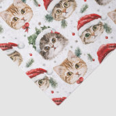 Mousseline Papier à papier pour chat de Noël (Détail)
