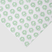 Mousseline Papier à papier - Serrures de Noël vertes (Détail)