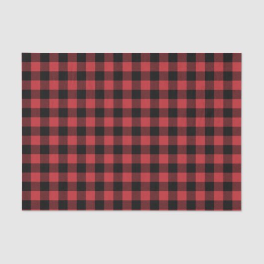 Mousseline Papier à papier tôle noir et rouge (Recto)