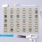 Mousseline Papier à papier vert (Artisanat)