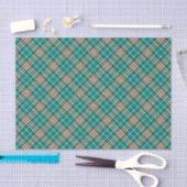 Mousseline Papier à papier vert vintage (Artisanat)