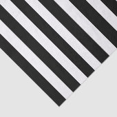 Mousseline Papier à rayures noir et blanc (Détail)