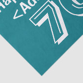 Mousseline Papier à thème personnalisé 70e anniversaire (Détail)