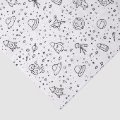 Mousseline Papier à thème spatial (Détail)