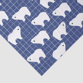 Mousseline Papier à tissus d'ours polaires (Détail)
