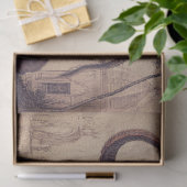 Mousseline Papier à tissus éléphants ou à découpage (Cadeau)