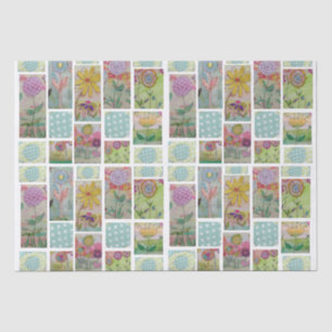 Mousseline Papier Abstrait-9Tissu Floral