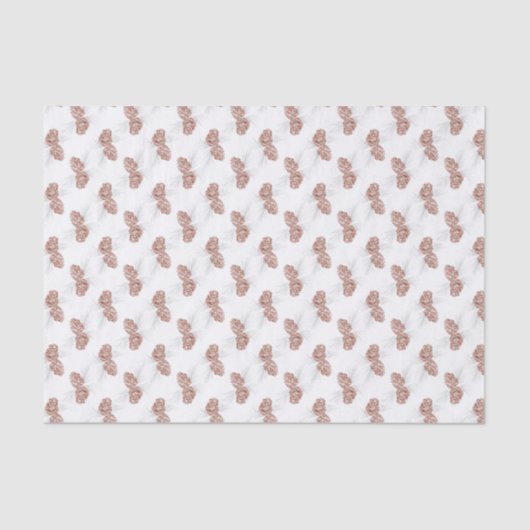 Mousseline Papier blanc gris brun brun pour Pinecones d'hiver (Recto)