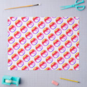 Mousseline Papier blanc Neon Dragon (Artisanat)