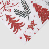 Mousseline Papier blanc rouge (Détail)