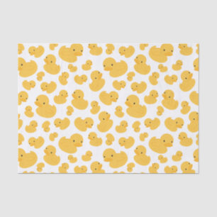 Mousseline Papier cadeau à motif canard jaune