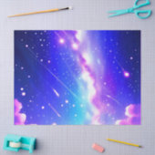 Mousseline Papier cadeau d'anniversaire bleu céleste et rose (Artisanat)