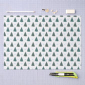 Mousseline Papier cadeau de la ferme de Noël bleu (Artisanat)