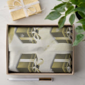 Mousseline Papier cadeau de Noël or (Cadeau)