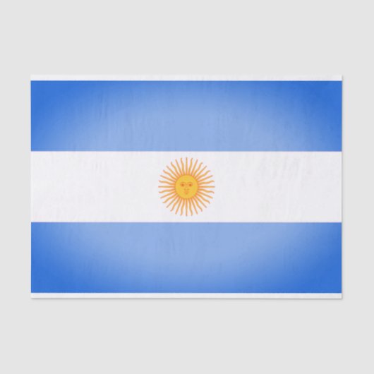 Mousseline Papier cadeau du drapeau argentin (Recto)