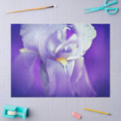 Mousseline Papier cadeau Iris bleu (Artisanat)